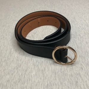 Gold detail black belt